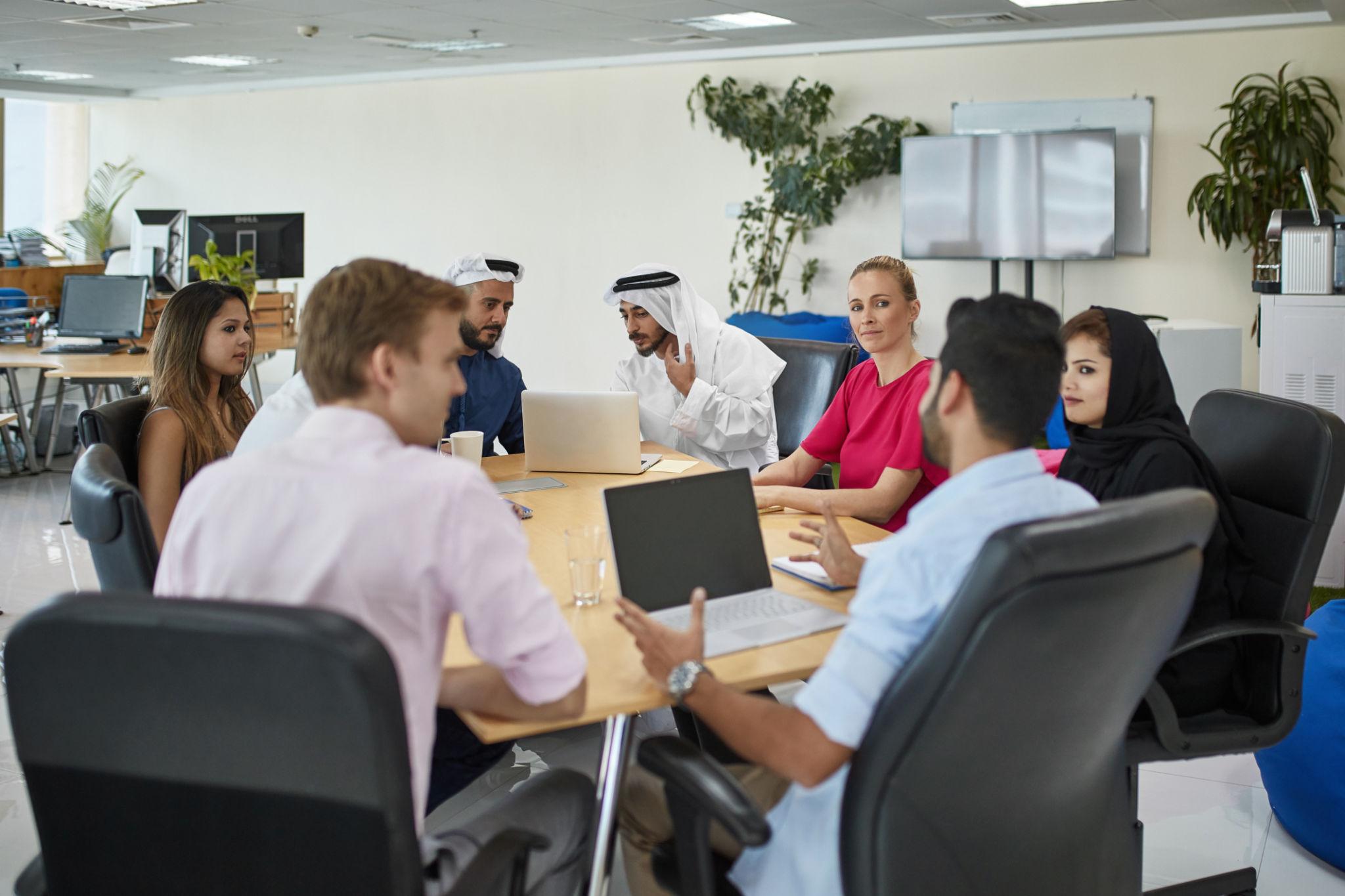 HeatMarketers Forex advertising team meeting with global and GCC Arabic-market clients